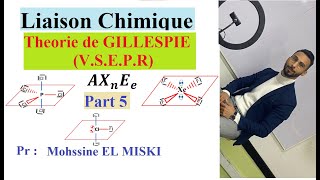 Liaison chimique  théorie de GILLESPIE VSEPR part 5 [upl. by Yeltrab697]