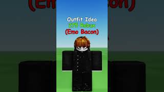 Making Roblox Emo Bacon Outfit Idea 🥓 [upl. by Colburn255]