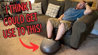 RENPHO Foot Massager Machine with Heat Review  Dead Kneading amp Great for Plantar Fasciitis [upl. by Htnnek]