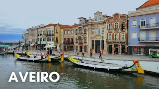 Aveiro Portugal Walking Tour 4K  Discover the Venice of Portugal [upl. by Rehtnug]