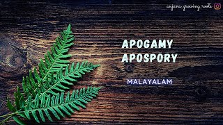 APOGAMY amp APOSPORY  Malayalam [upl. by Strawn75]