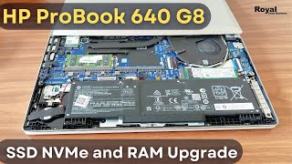 HP ProBook 640 G8 i5 SSD NVMe and RAM Upgrade [upl. by Notneuq]