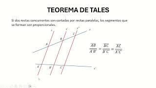 SEMEJANZA TEOREMA DE TALES [upl. by Annonyw]