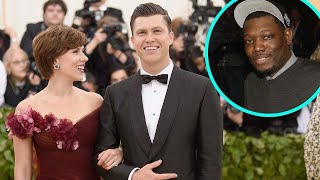 Scarlett Johansson and Colin Jost Get Pranked By SNL CoStar During Birthday Dinner [upl. by Aihsined798]