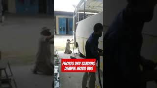 Dry Sanding Dempul  Surfacer dempulmobil mobilbus mesin dry sandingbodyrepair pengecatanmobil [upl. by Ahsoet]