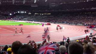 Mo Farahs incredible last lap to win gold in 10000m London 2012 seen from in the Olympic stadium [upl. by Mora]