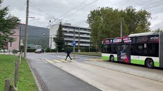 Trolleybussen in Neuchatel 9 [upl. by Nnaeinahpets]