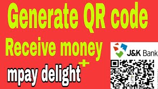 How to generate QR code in jkb mpay delight Plus  generate QR code in jkb mpay delight Plus [upl. by Etnaud]