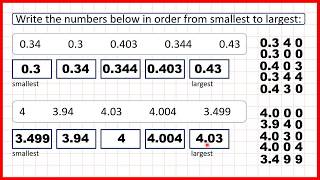 Order decimals  Decimals  Year 5 [upl. by Eenahpets855]