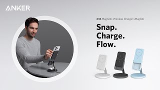 Anker 633 Magnetic Wireless Charger MagGo  Snap Charge Flow [upl. by Katti]