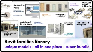 REVIT FAMILIES COMPLETE LIBRARY [upl. by Danas189]