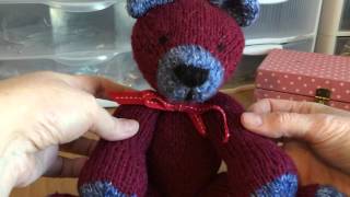 Original Knitted Toy Pattern  Little Bear [upl. by Acinorehs]