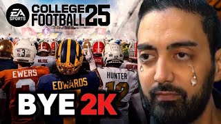 NBA 2K PLAYERS FINALLY TRY OUT NCAA 25 say goodbye 2k [upl. by Henrieta998]