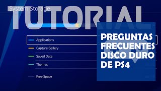 Tutorial Preguntas Frecuentes Disco Duro Externo del PlayStation 4 [upl. by Oakie]