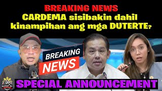 BREAKING NEWS CARDEMA patatalsikin dahil kinampihan ang mga DUTERTE [upl. by Ruskin994]