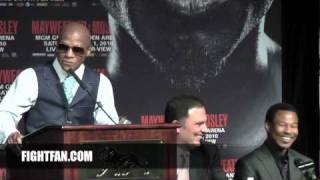 Floyd Mayweather Jr vs Shane Mosley Final Presser  FightFancom [upl. by Eiliah867]