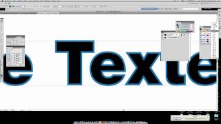 multiples contours sur texte  illustrator [upl. by Hamlet15]