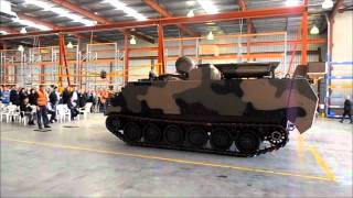 BAE Systems M113 final vehicle ceremony at Wingfield [upl. by Nattie735]