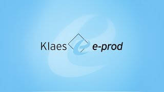 Klaes eprod  Digitale Organisation in der Fensterproduktion DE [upl. by Aelhsa]