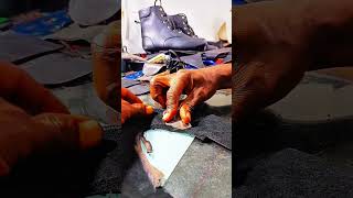 HOW TO SKIVE WITH JAPANESE SKIVING KNIFE shoemaking handmade shoecraft footwear shoemaker [upl. by Robinson]