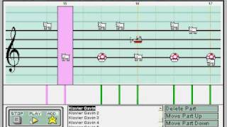 Apollo Justice Klavier Gavins Theme Guilty Love on Mario Paint [upl. by Alexander]