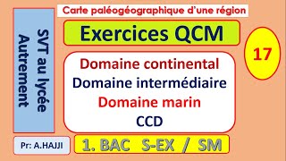 Exercices QCM sur la sédimentation dans les milieux actuels continentaux  marins  intermédiaires [upl. by Arimihc]