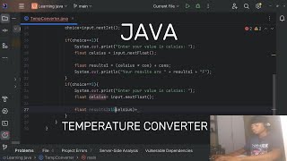 Temperature converter Learning java as a beginner [upl. by Abagail]