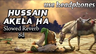 Hussain Akela ha  Nadeem sarwar  Slowed Reverb 8d audio noha [upl. by Conover205]