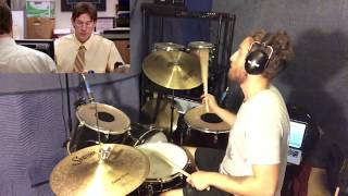 Jim Impersonates Dwight wDrums [upl. by Richter]