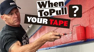 When to pull your TAPE Painting on Tape and when to remove it [upl. by Gnouhk]