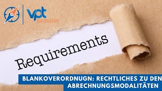 Blankoverordnung Rechtliches zu den Abrechnungsmodalitäten [upl. by Shaine533]