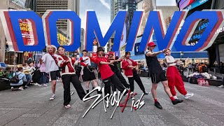 KPOP IN PUBLIC NYC Stray Kids 스트레이 키즈  DOMINO  Dance Cover by KNESIS [upl. by Rolyks]