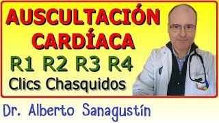 AUSCULTACIÃ“N CARDÃACA âœ… ruidos r1 r2 r3 r4 clics y chasquidos [upl. by Denyse]