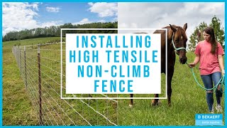 Installing High Tensile NonClimb Fence  Dos and Donts to Proper Fence Installation [upl. by Eerbua]