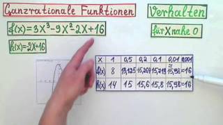 Ganzrationale Funktionen Verhalten in Unendlich und nahe Null Einführung Teil 4 [upl. by Sylirama]