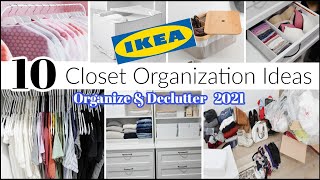 10 IKEA Closet Organization Ideas You Need  Declutter  Organize With Me 2021 \ Home Organizing [upl. by Cathryn]