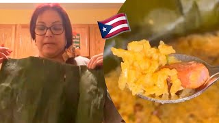 Arroz Apastelado Con Gandules Pastele Flavored RiceBORICUA Vlogmas 19 [upl. by Aniri]