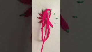 simple flower hand embroidery tutorial [upl. by Peters834]