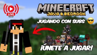 Jugando Minecraft en VIVO con SUBS Server Semanal Java y Bedrock minecraftenvivo minecraftstream [upl. by Chesnut]