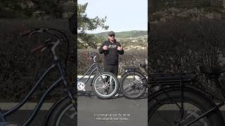 This Fat Tire Electric Bike is Awesome Huge Power Comfort Frame a Fat Tire EBike You Must See [upl. by Haimrej262]