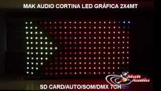 MAK AUDIO CORTINA DE LED GRAFICA  VISION LED CURTAIN [upl. by Sprague]