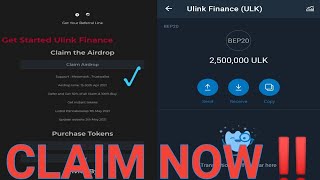 🔥🚀Ulink finance Airdrop from 15 31 April 2021 Free 5 million ulink tokens🤑 [upl. by Yeffej]