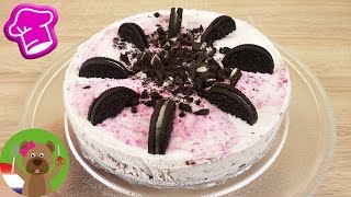 OREO ijstaart met frambozen  Superlekker amp verfrissend  Zomer idee amp alternatieven voor taart [upl. by Didier]