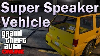 Super Speaker Van in GTA Online Custom Sound System Vehicle [upl. by Llirpa]