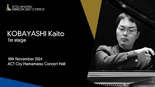 KOBAYASHI Kaito  1st Stage the 12th Hamamatsu International Piano Competition [upl. by Eatnoed236]