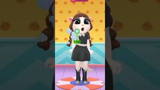 Wednesday Addams 🤐 VS Frozen Else 🥶 My Talking Angela 2 New update [upl. by Rehpotsyrk703]