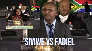 FADIEL ADAMS VS SIVIWE GWARUBE ON MATRIC AND STEENHUISEN PRIVILGED [upl. by Dahsraf]