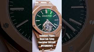 Audemars Piguet Royal Oak Flying Tourbillon Rose Gold 41 Green Dial 26533OR  WATCHGUYNYC [upl. by Laurene752]