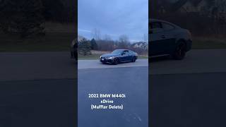 BMW M440i muffler delete exhaust pullsdownshifts bmw m440i cars shorts reels b58 bmwm [upl. by Atinaujnas]