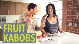 Fruit Kabobs Recipe  Being Fat Sucks [upl. by Pleione]